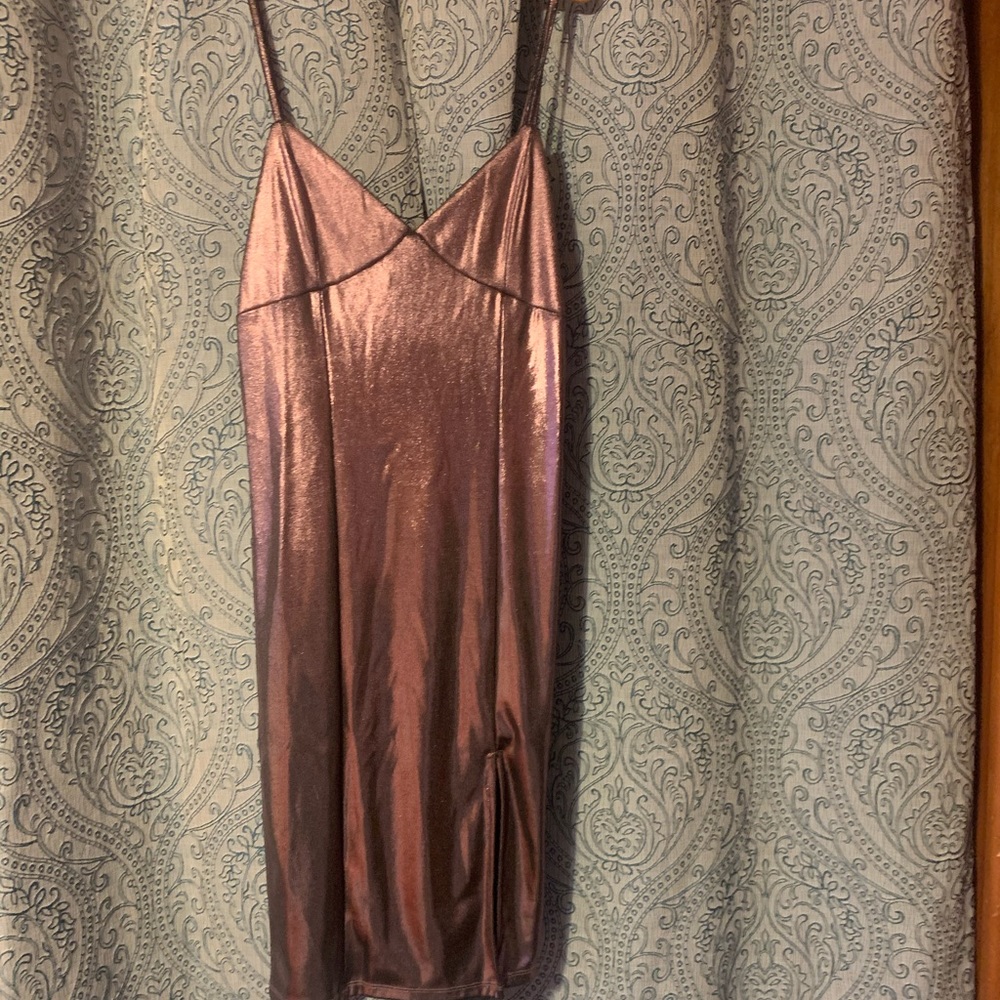 Purple mini dress